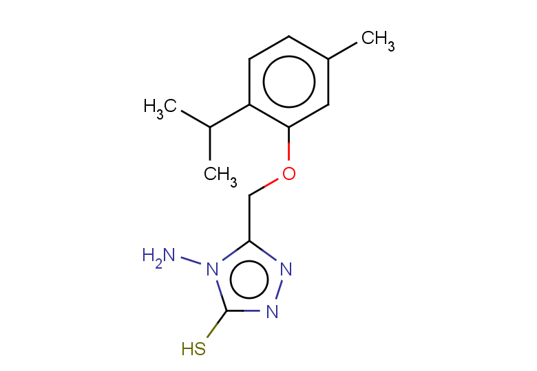 4-amino-5-[5-methyl-2-(propan-2-yl)phenoxymethyl]-4H-1,2,4-triazole-3-thiol