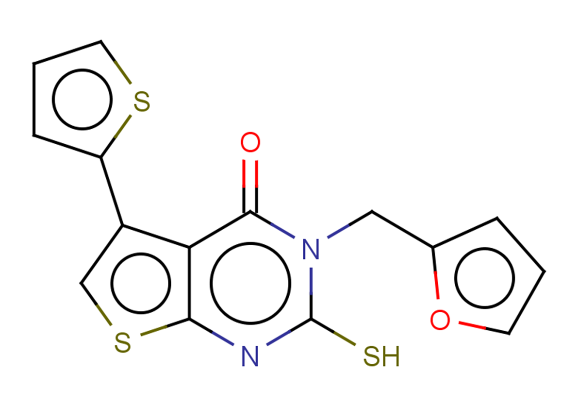 3-(furan-2-ylmethyl)-2-sulfanyl-5-(thiophen-2-yl)-3H,4H-thieno[2,3-d]pyrimidin-4-one