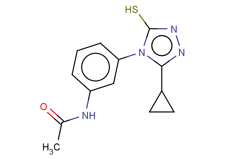N-[3-(3-cyclopropyl-5-sulfanyl-4H-1,2,4-triazol-4-yl)phenyl]acetamide
