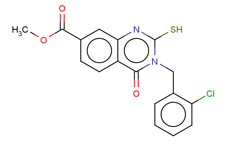 methyl 3-[(2-chlorophenyl)methyl]-4-oxo-2-sulfanyl-3,4-dihydroquinazoline-7-carboxylate