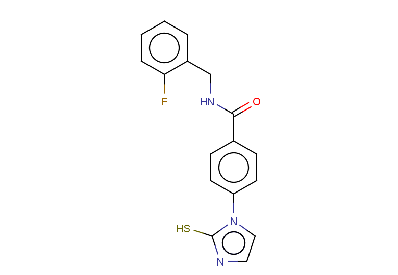 N-[(2-fluorophenyl)methyl]-4-(2-sulfanyl-1H-imidazol-1-yl)benzamide