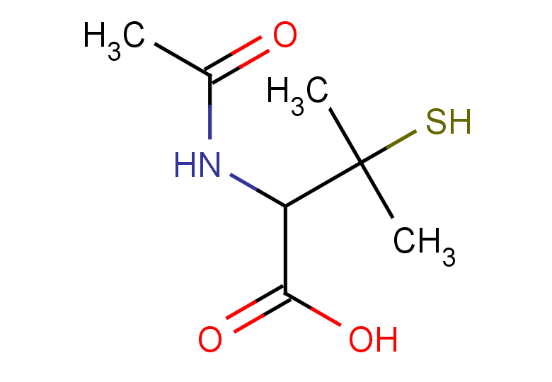2-acetamido-3-methyl-3-sulfanylbutanoic acid