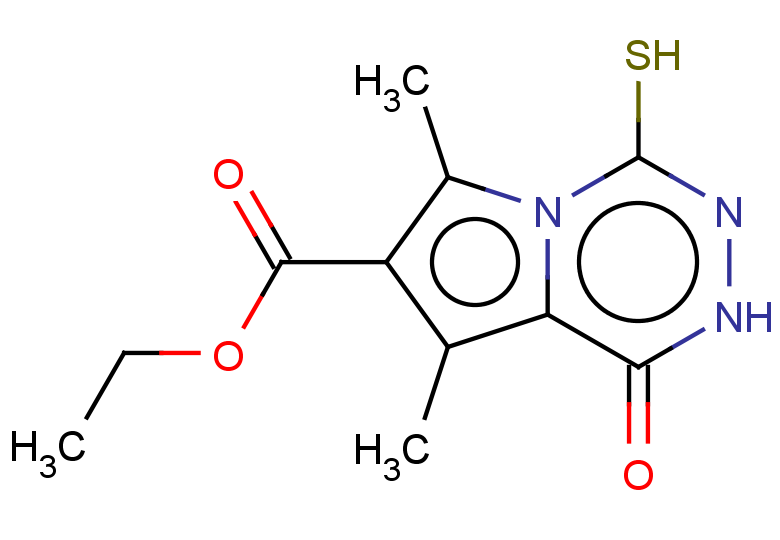 ethyl 6,8-dimethyl-1-oxo-4-sulfanyl-1H,2H-pyrrolo[1,2-d][1,2,4]triazine-7-carboxylate