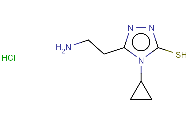 5-(2-aminoethyl)-4-cyclopropyl-4H-1,2,4-triazole-3-thiol hydrochloride