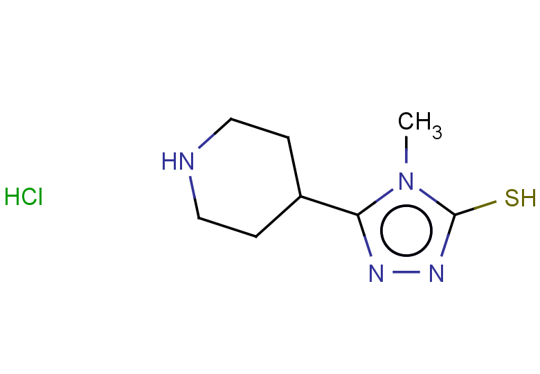 4-methyl-5-(piperidin-4-yl)-4H-1,2,4-triazole-3-thiol hydrochloride