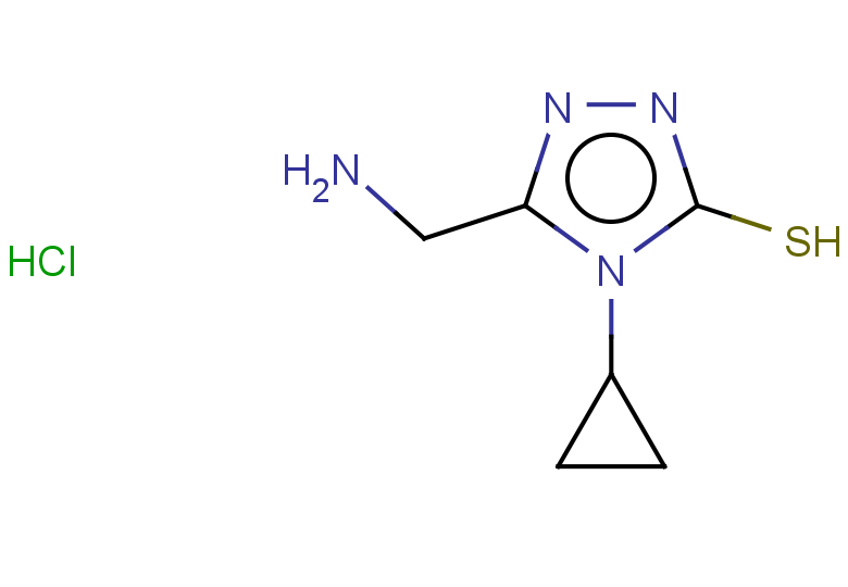 5-(aminomethyl)-4-cyclopropyl-4H-1,2,4-triazole-3-thiol hydrochloride