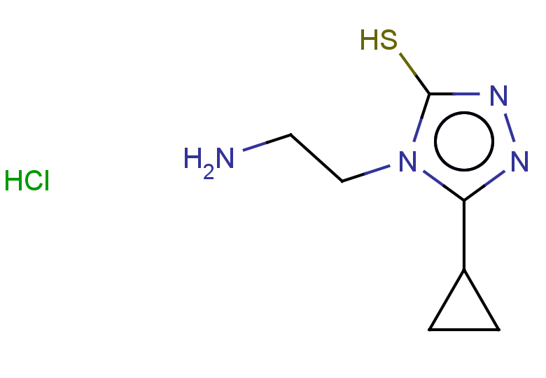 4-(2-aminoethyl)-5-cyclopropyl-4H-1,2,4-triazole-3-thiol hydrochloride