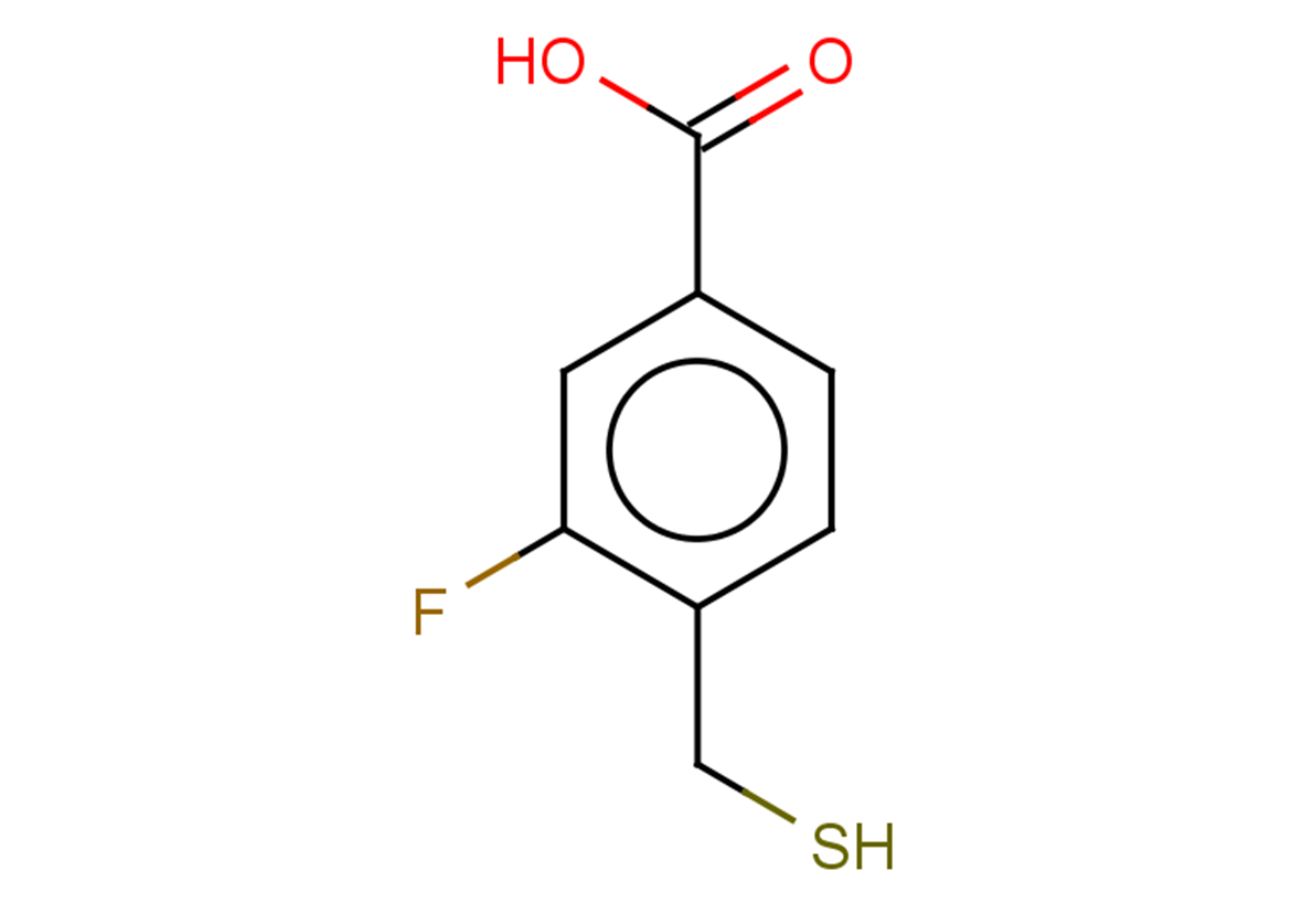 3-fluoro-4-(sulfanylmethyl)benzoic acid