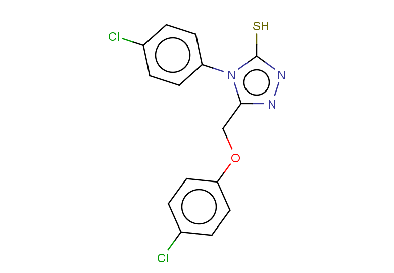 5-(4-chlorophenoxymethyl)-4-(4-chlorophenyl)-4H-1,2,4-triazole-3-thiol