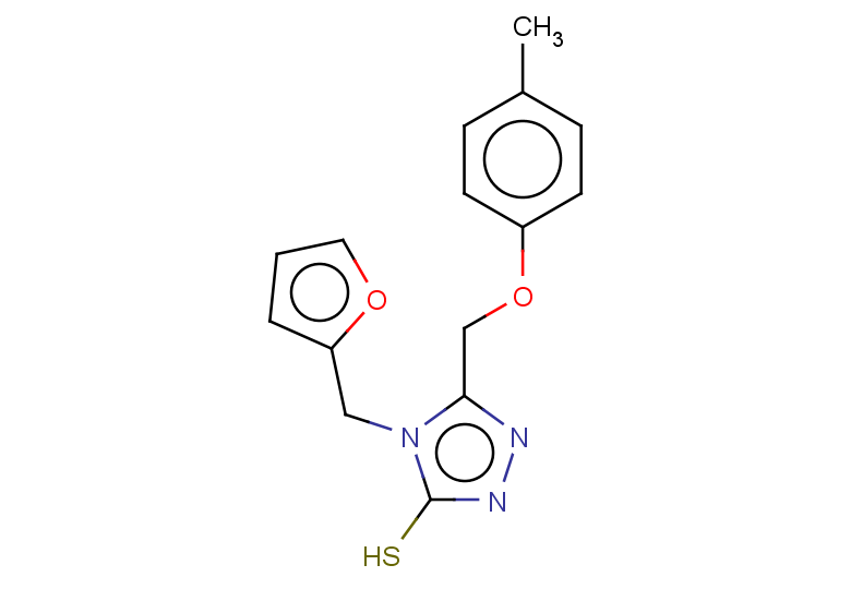 4-(furan-2-ylmethyl)-5-(4-methylphenoxymethyl)-4H-1,2,4-triazole-3-thiol