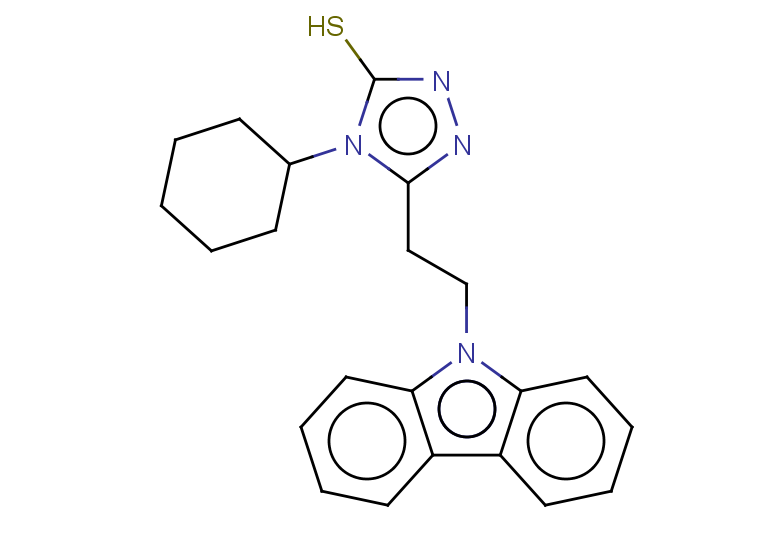 5-[2-(9H-carbazol-9-yl)ethyl]-4-cyclohexyl-4H-1,2,4-triazole-3-thiol