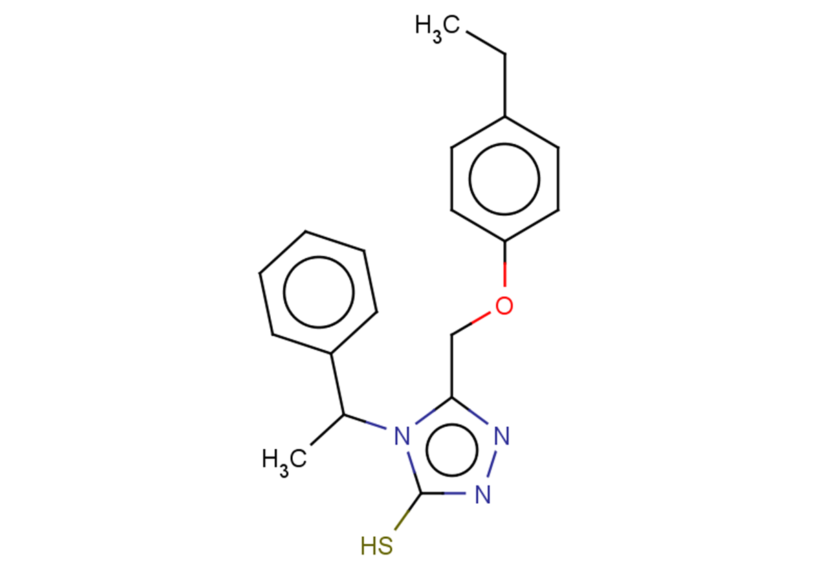 5-(4-ethylphenoxymethyl)-4-(1-phenylethyl)-4H-1,2,4-triazole-3-thiol