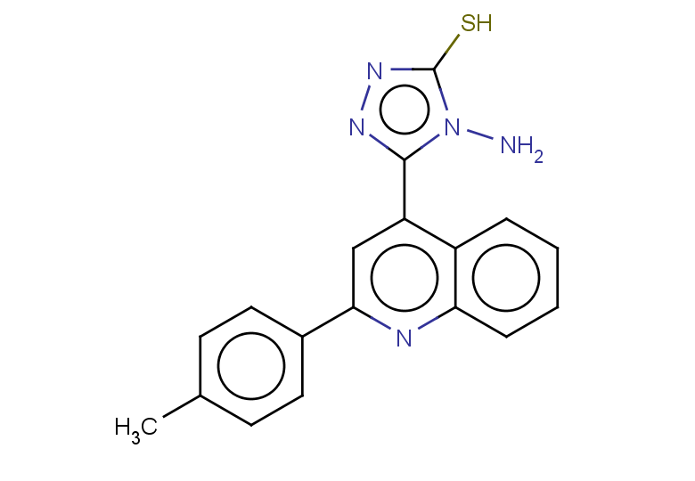 4-amino-5-[2-(4-methylphenyl)quinolin-4-yl]-4H-1,2,4-triazole-3-thiol