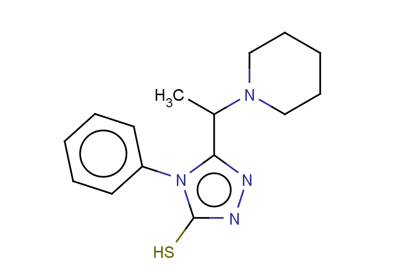 4-phenyl-5-[1-(piperidin-1-yl)ethyl]-4H-1,2,4-triazole-3-thiol