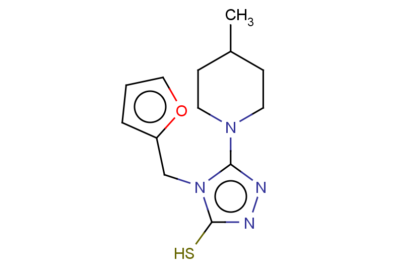 4-(furan-2-ylmethyl)-5-(4-methylpiperidin-1-yl)-4H-1,2,4-triazole-3-thiol