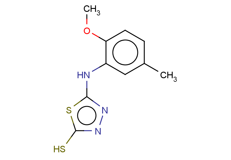 5-[(2-methoxy-5-methylphenyl)amino]-1,3,4-thiadiazole-2-thiol