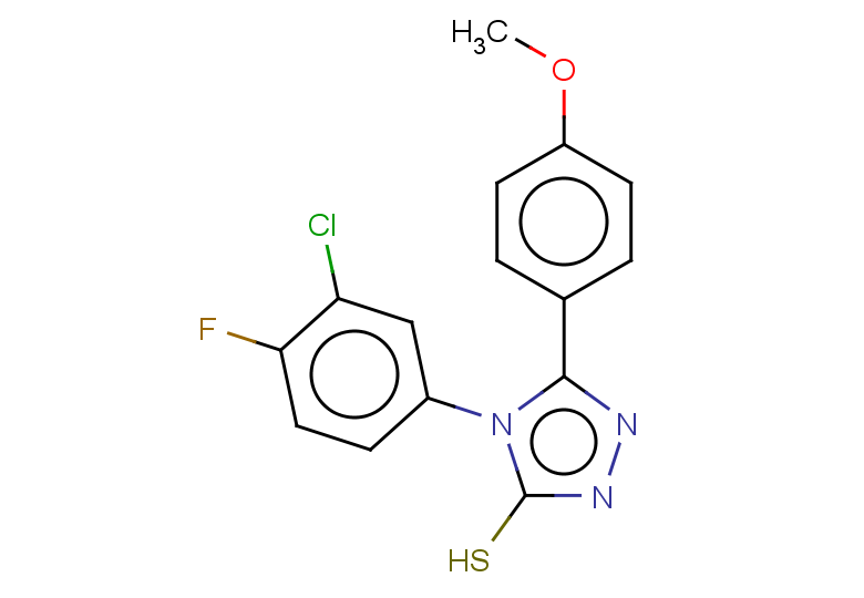 4-(3-chloro-4-fluorophenyl)-5-(4-methoxyphenyl)-4H-1,2,4-triazole-3-thiol