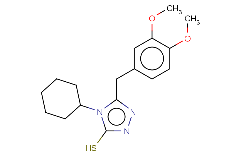 4-cyclohexyl-5-[(3,4-dimethoxyphenyl)methyl]-4H-1,2,4-triazole-3-thiol