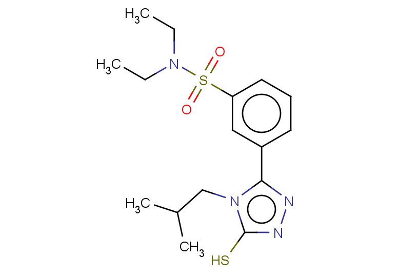 N,N-diethyl-3-[4-(2-methylpropyl)-5-sulfanyl-4H-1,2,4-triazol-3-yl]benzene-1-sulfonamide