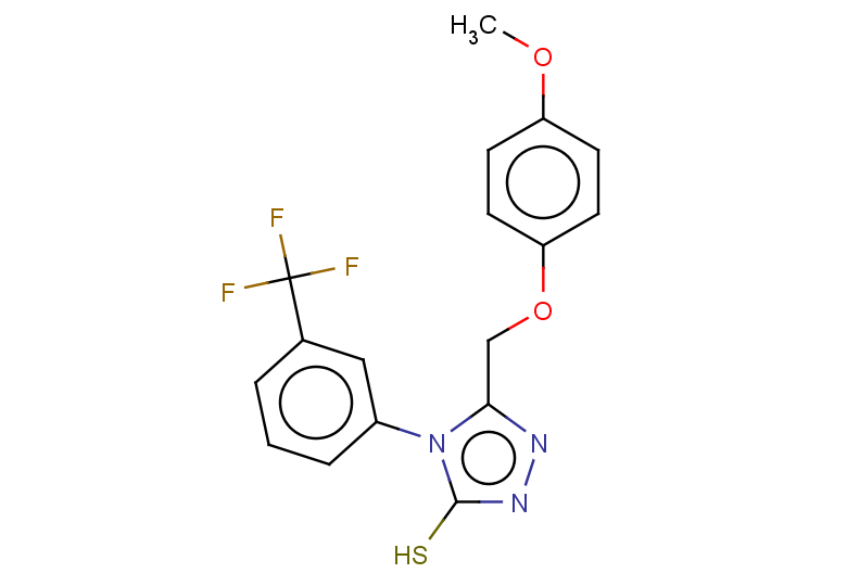 5-(4-methoxyphenoxymethyl)-4-[3-(trifluoromethyl)phenyl]-4H-1,2,4-triazole-3-thiol