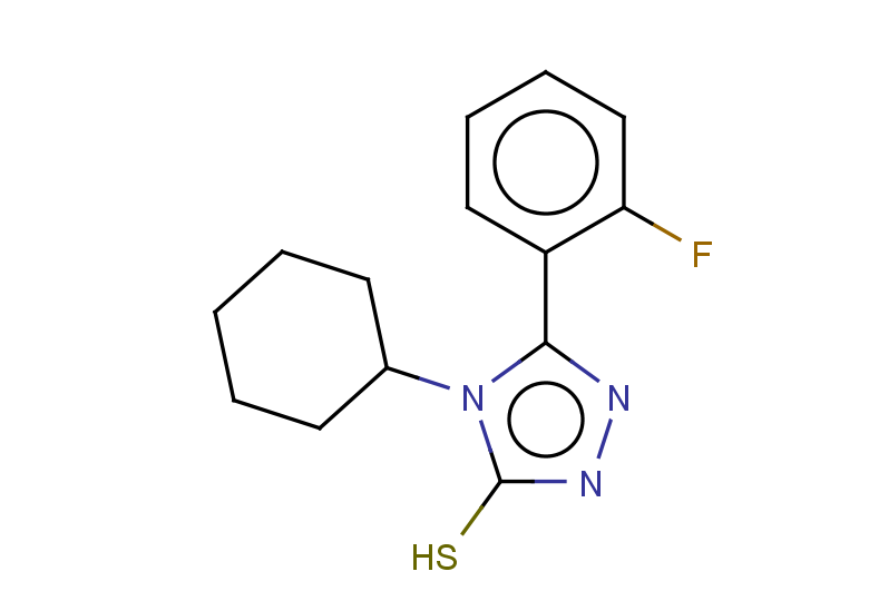 4-cyclohexyl-5-(2-fluorophenyl)-4H-1,2,4-triazole-3-thiol