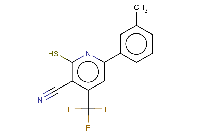 6-(3-methylphenyl)-2-sulfanyl-4-(trifluoromethyl)pyridine-3-carbonitrile