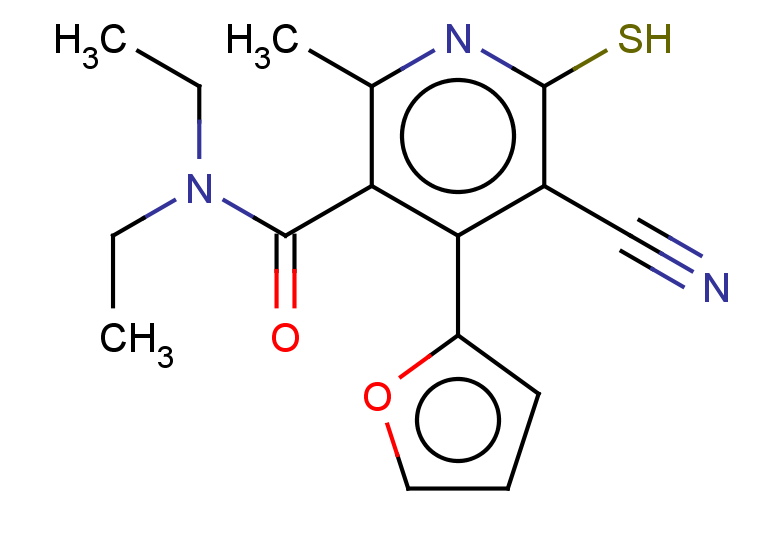 5-cyano-N,N-diethyl-4-(furan-2-yl)-2-methyl-6-sulfanylpyridine-3-carboxamide