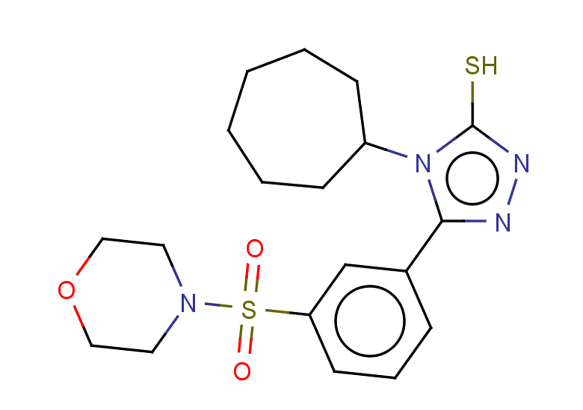 4-cycloheptyl-5-[3-(morpholine-4-sulfonyl)phenyl]-4H-1,2,4-triazole-3-thiol