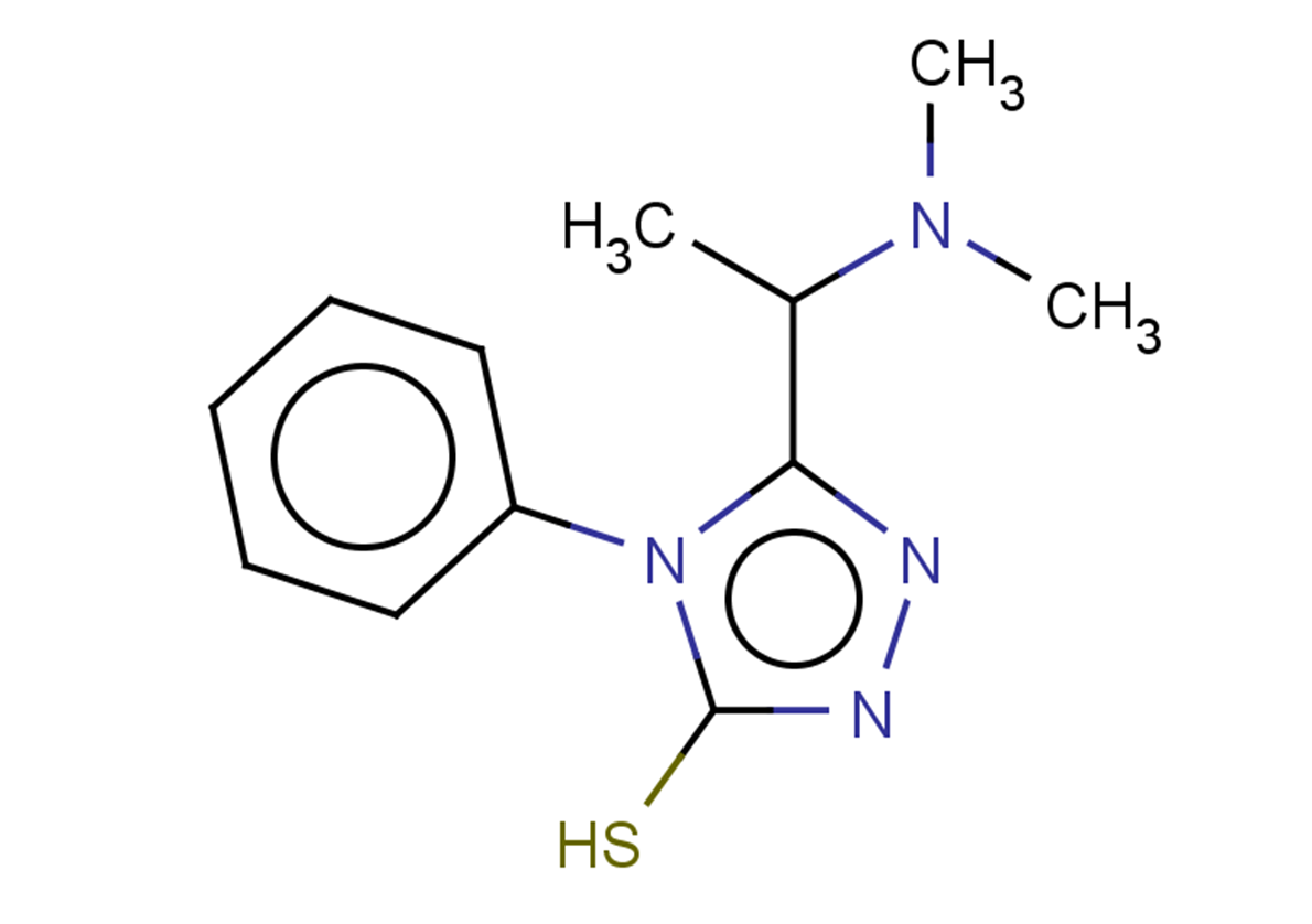 5-[1-(dimethylamino)ethyl]-4-phenyl-4H-1,2,4-triazole-3-thiol