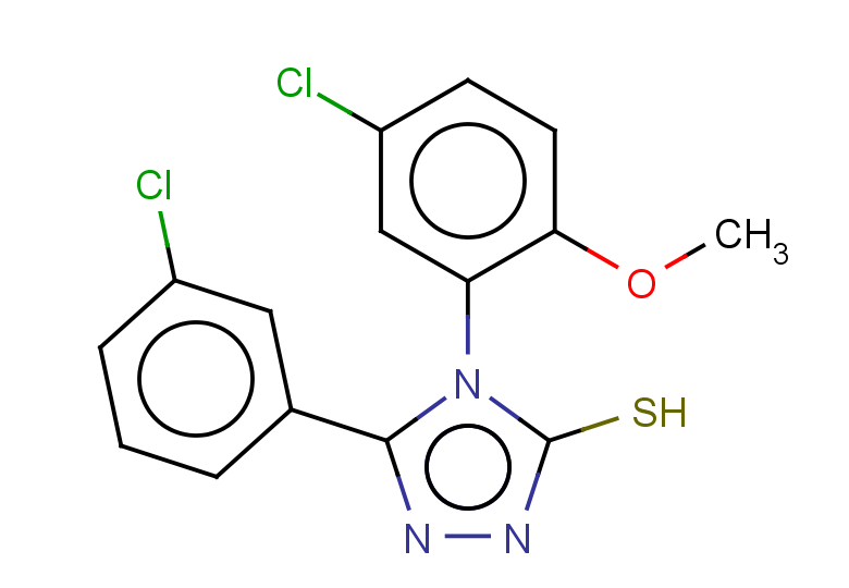 4-(5-chloro-2-methoxyphenyl)-5-(3-chlorophenyl)-4H-1,2,4-triazole-3-thiol