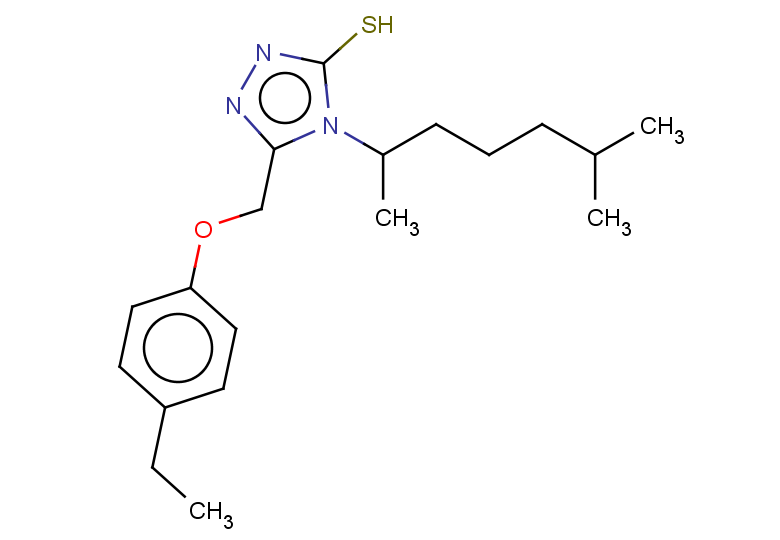 5-(4-ethylphenoxymethyl)-4-(6-methylheptan-2-yl)-4H-1,2,4-triazole-3-thiol
