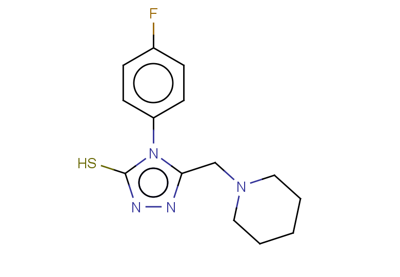 4-(4-fluorophenyl)-5-(piperidin-1-ylmethyl)-4H-1,2,4-triazole-3-thiol