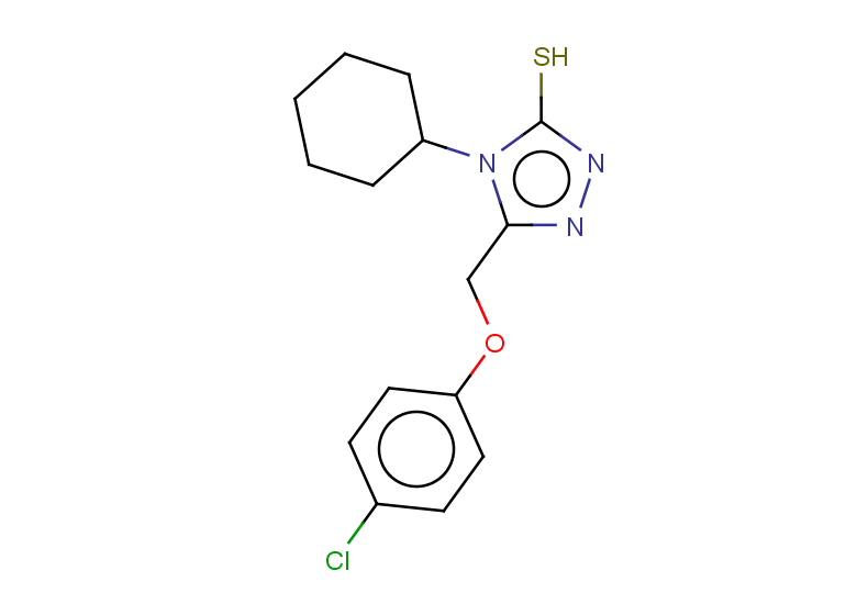 5-(4-chlorophenoxymethyl)-4-cyclohexyl-4H-1,2,4-triazole-3-thiol
