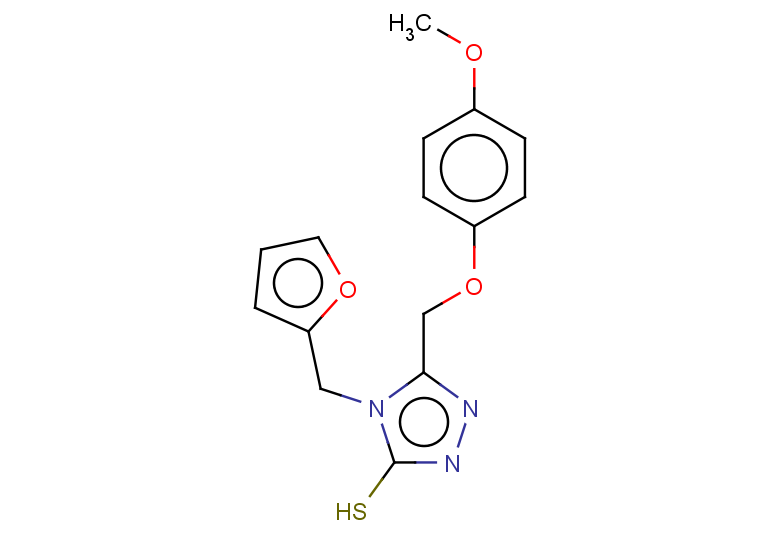 4-(furan-2-ylmethyl)-5-(4-methoxyphenoxymethyl)-4H-1,2,4-triazole-3-thiol