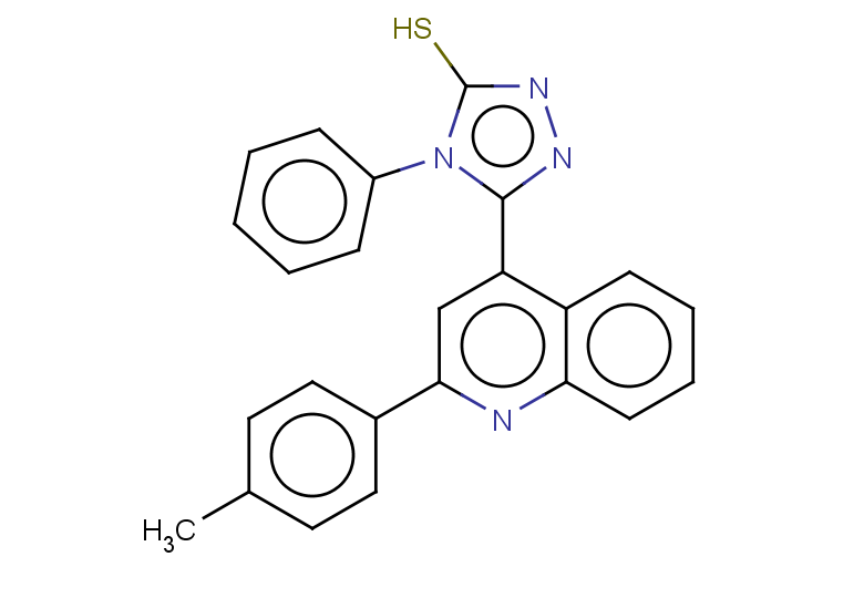 5-[2-(4-methylphenyl)quinolin-4-yl]-4-phenyl-4H-1,2,4-triazole-3-thiol