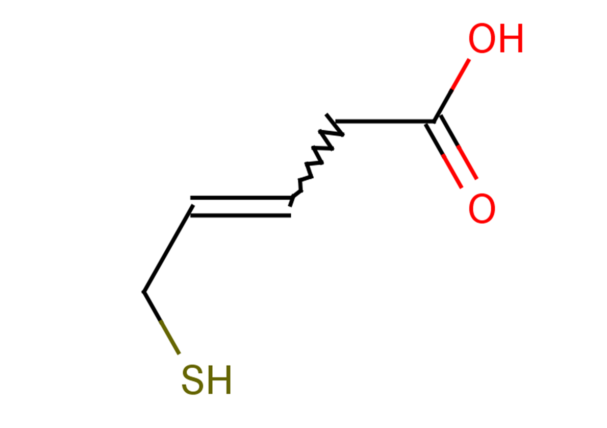 5-sulfanylpent-3-enoic acid