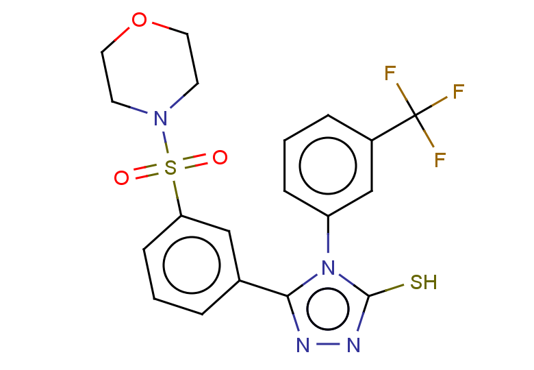 5-[3-(morpholine-4-sulfonyl)phenyl]-4-[3-(trifluoromethyl)phenyl]-4H-1,2,4-triazole-3-thiol