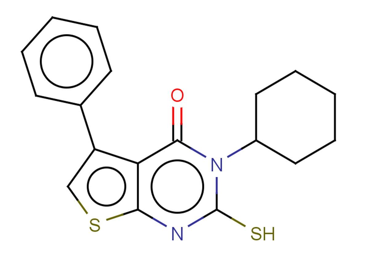 3-cyclohexyl-5-phenyl-2-sulfanyl-3H,4H-thieno[2,3-d]pyrimidin-4-one