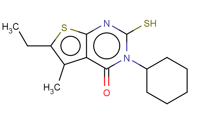3-cyclohexyl-6-ethyl-5-methyl-2-sulfanyl-3H,4H-thieno[2,3-d]pyrimidin-4-one