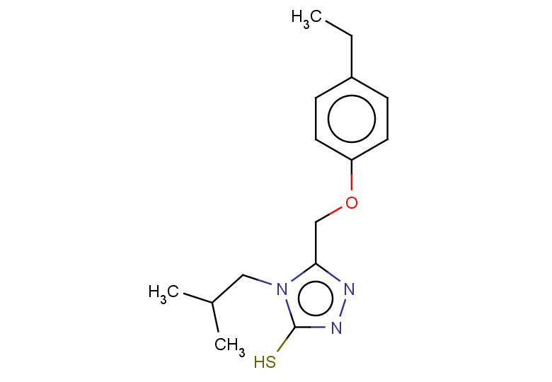 5-(4-ethylphenoxymethyl)-4-(2-methylpropyl)-4H-1,2,4-triazole-3-thiol