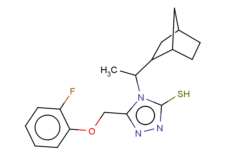 4-(1-{bicyclo[2.2.1]heptan-2-yl}ethyl)-5-(2-fluorophenoxymethyl)-4H-1,2,4-triazole-3-thiol