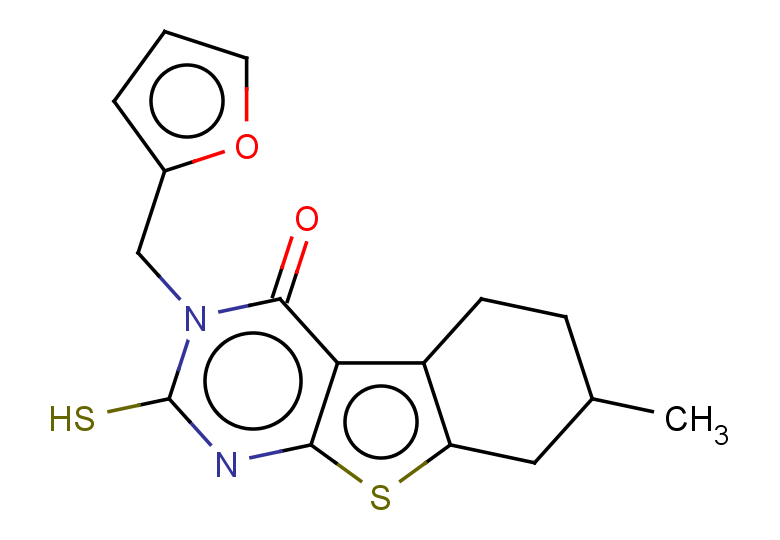 4-(furan-2-ylmethyl)-11-methyl-5-sulfanyl-8-thia-4,6-diazatricyclo[7.4.0.0,2,7]trideca-1(9),2(7),5-trien-3-one