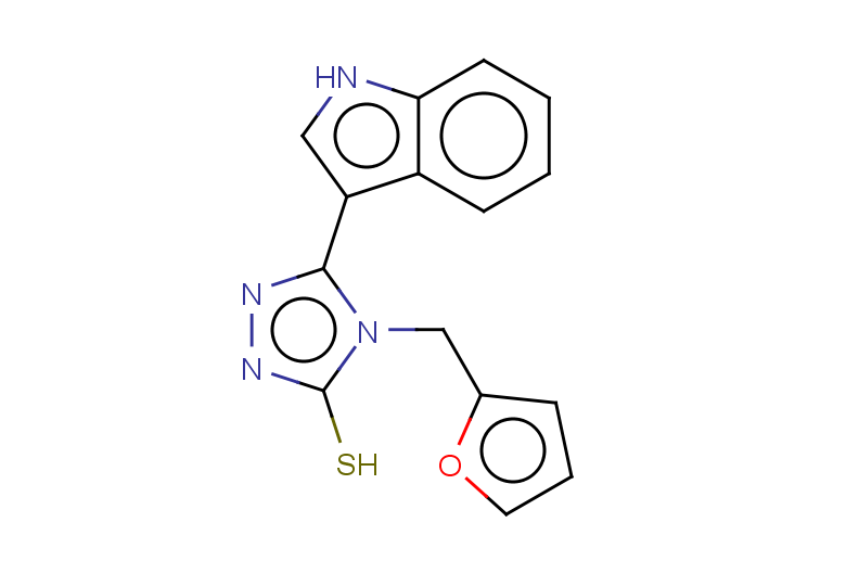 4-(furan-2-ylmethyl)-5-(1H-indol-3-yl)-4H-1,2,4-triazole-3-thiol