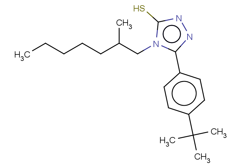5-(4-tert-butylphenyl)-4-(2-methylheptyl)-4H-1,2,4-triazole-3-thiol