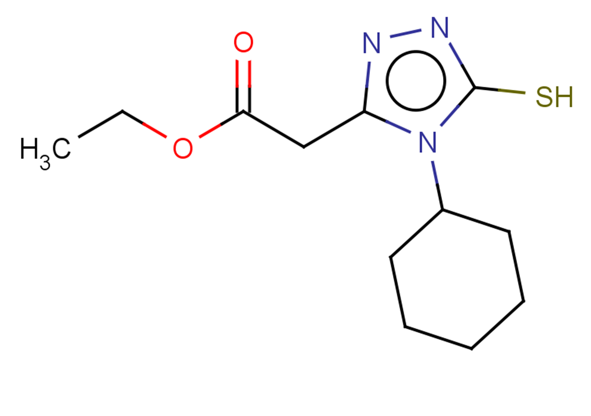 ethyl 2-(4-cyclohexyl-5-sulfanyl-4H-1,2,4-triazol-3-yl)acetate