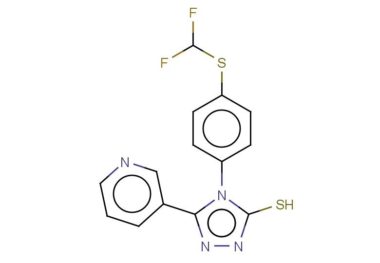 4-{4-[(difluoromethyl)sulfanyl]phenyl}-5-(pyridin-3-yl)-4H-1,2,4-triazole-3-thiol