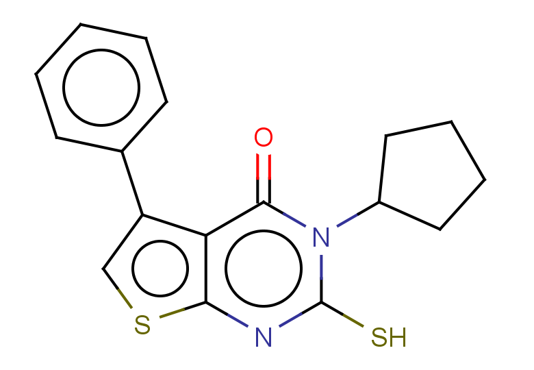 3-cyclopentyl-5-phenyl-2-sulfanyl-3H,4H-thieno[2,3-d]pyrimidin-4-one