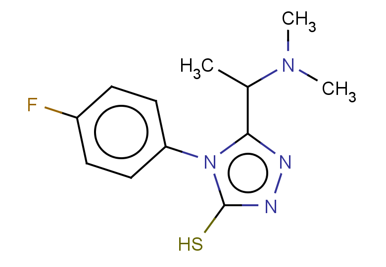 5-[1-(dimethylamino)ethyl]-4-(4-fluorophenyl)-4H-1,2,4-triazole-3-thiol