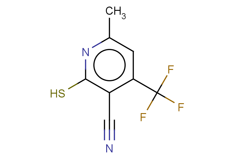 6-methyl-2-sulfanyl-4-(trifluoromethyl)pyridine-3-carbonitrile