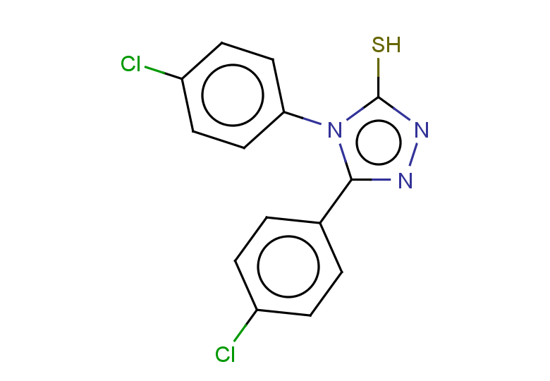 bis(4-chlorophenyl)-4H-1,2,4-triazole-3-thiol